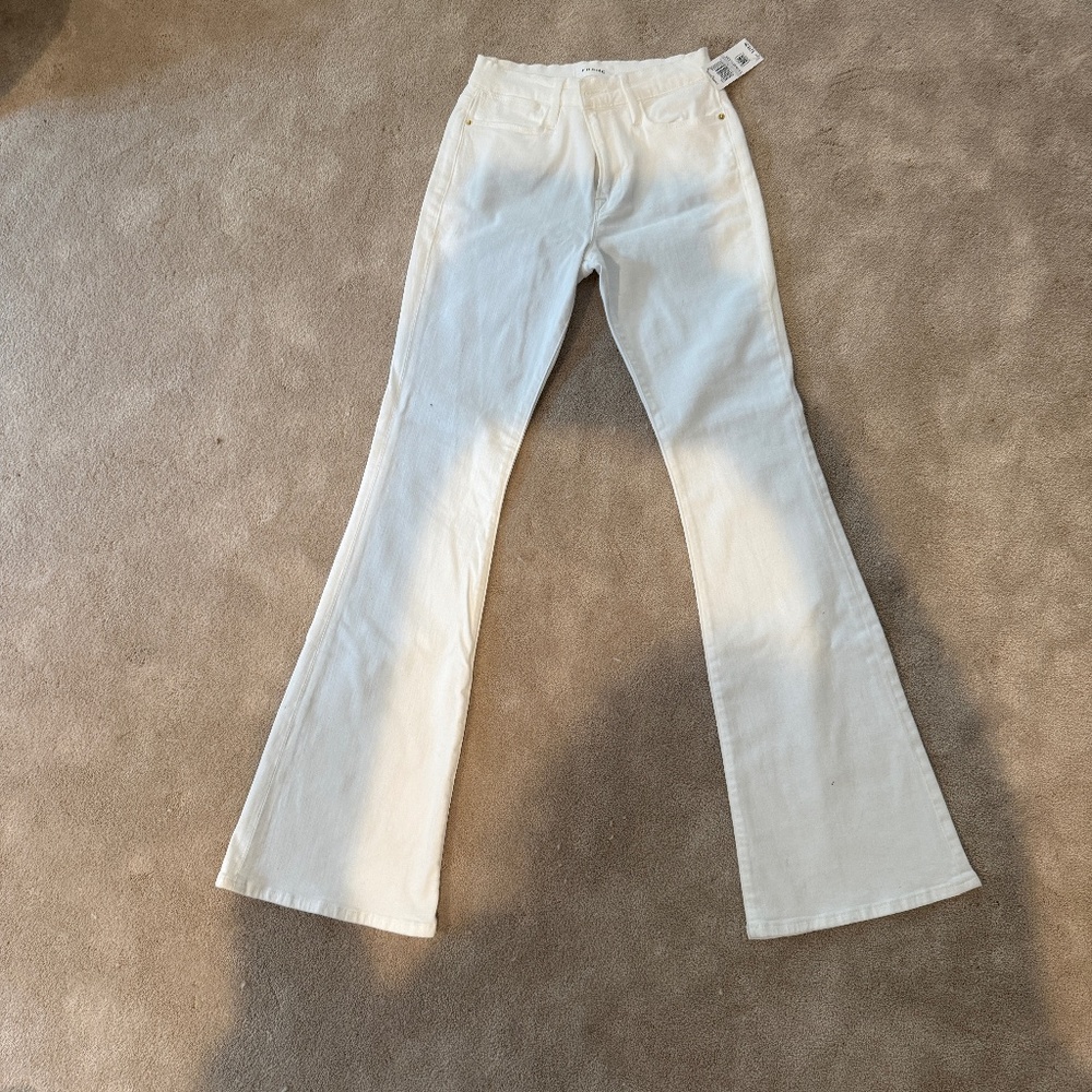 Frame white jeans